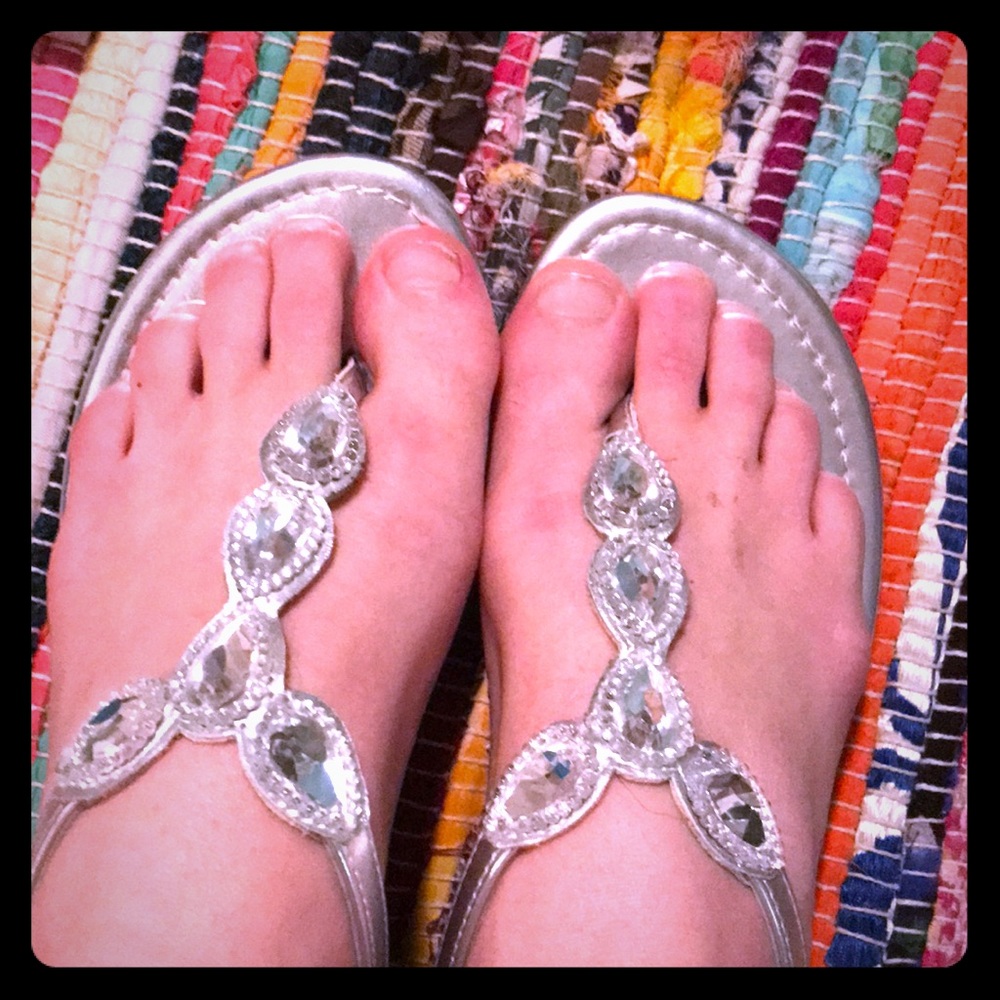 Montage bay club bedazzled sandals
